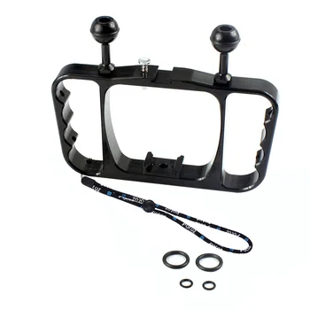 

PULUZ Diving Light Arm Dual Handheld Durable Aluminum Mount Lanyard for Action Camera