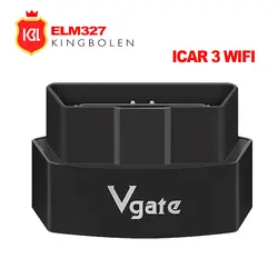 ELM327 Bluetooth/Wi-Fi iCar 3 OBDII автоматический считыватель кодов ELM 327 iCar Pro OBD2 диагностический инструмент Поддержка 12 В автомобиля для Android/IOS