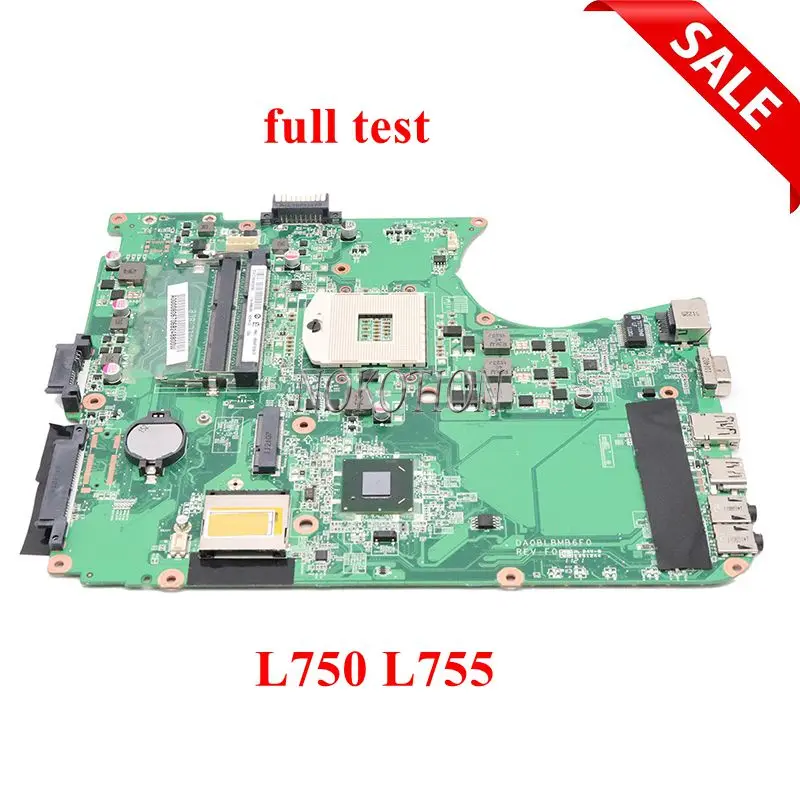 Материнская плата NOKOTION для ноутбука Toshiba Satellite L750 L755 материнская совместимая с