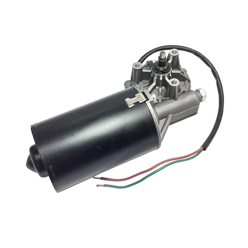 

DC Gear Motor Garage Door Raplacement 24V 45/50RPM DC Electric Bicycle Worm Gear Motor Left&Right Angle Threaded shaft For BBQ