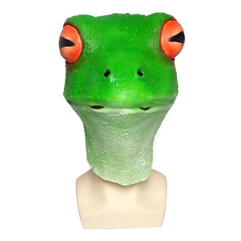 

Frog Mask Reptile Animal Toad Full Head Fancy Dress Stag Party Props