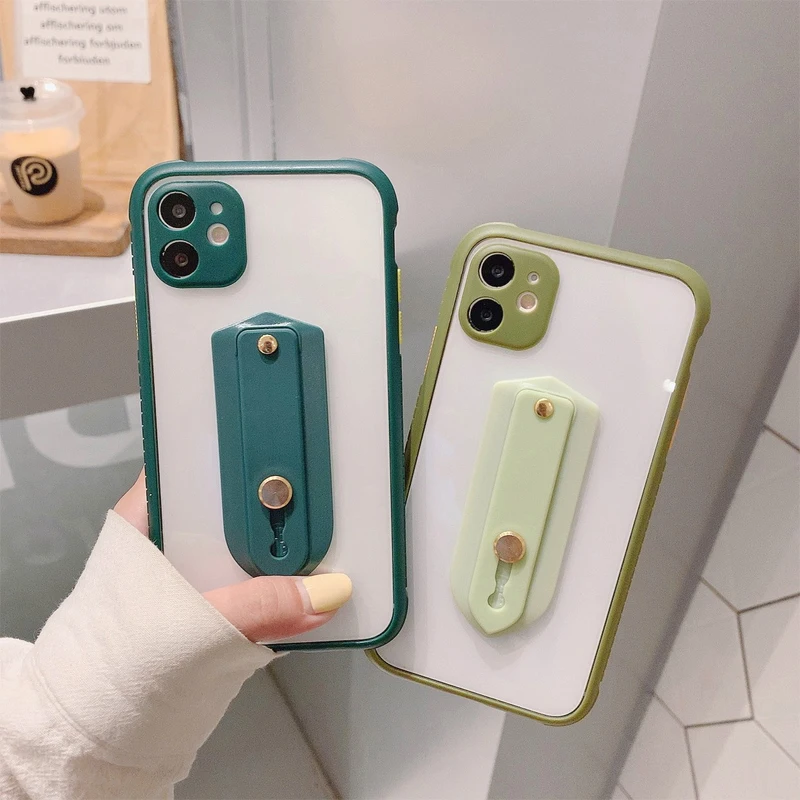 Чехлы с ремешком на запястье для телефона iPhone 11 Pro Max XS XR X 6S 7 8 Plus SE 2020 SE2 7Plus