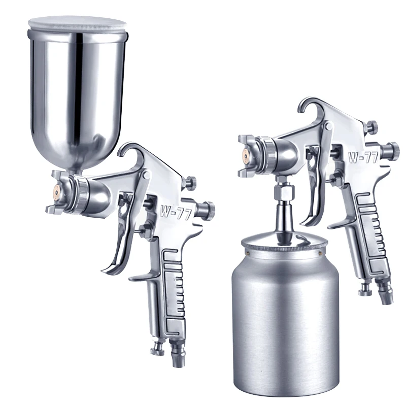 PISTOLA DE PULVERIZACIÓN neumática de W-77, herramienta de pulverización de calibre de 2,0/2,5/3,0mm para coche/muebles, proyectos de artesanía de coche/rociador de pintura