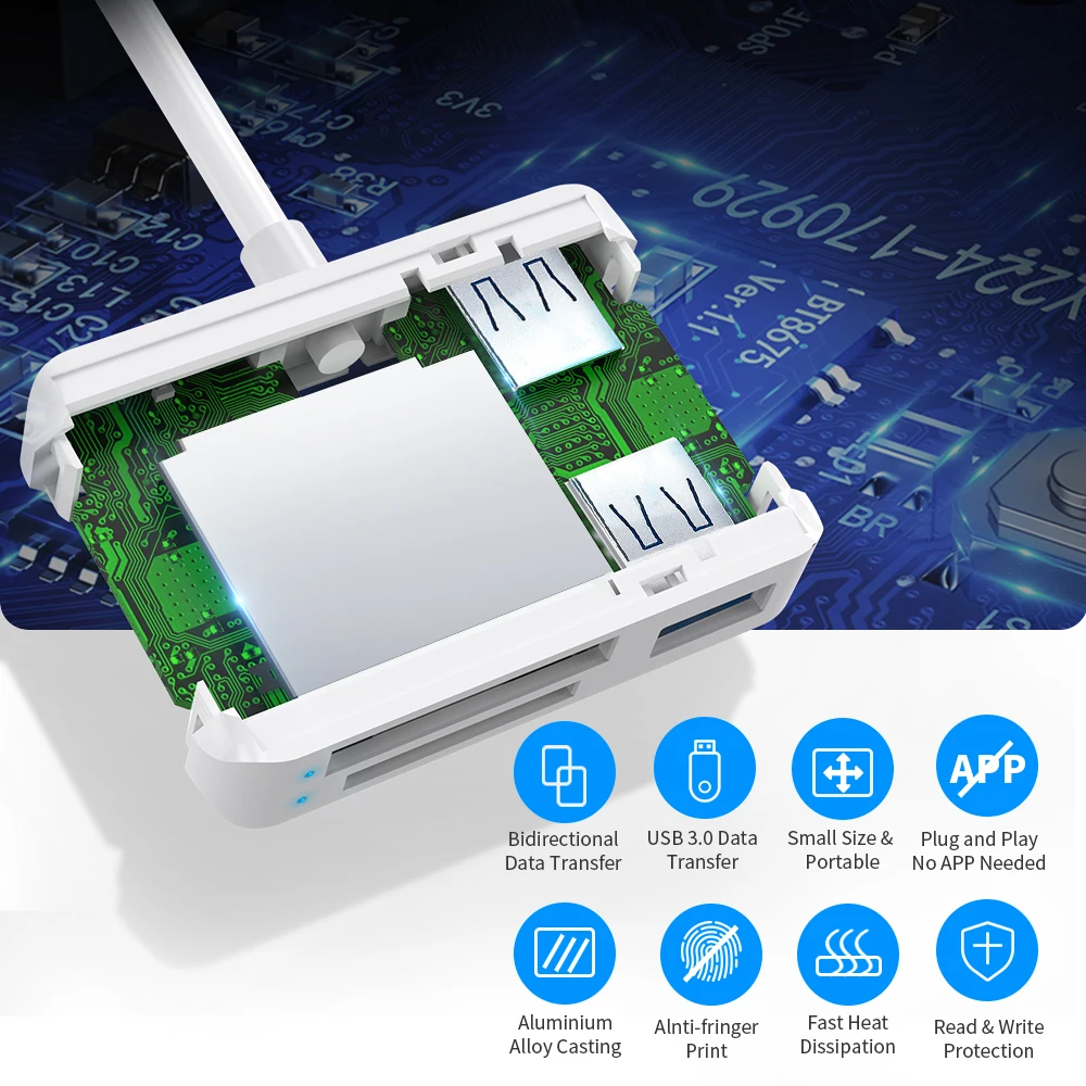 Rocketek USB 3,0 XQD SD/TF Micro SD устройство для чтения карт памяти Высокоскоростная передача sony серии M/G для Windows/Mac OS компьютера