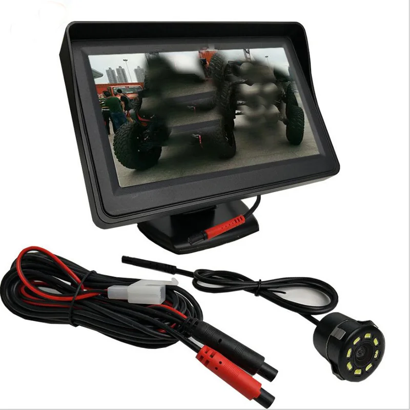 4.3 inch screen car desktop monitor reversing camera camera car universal