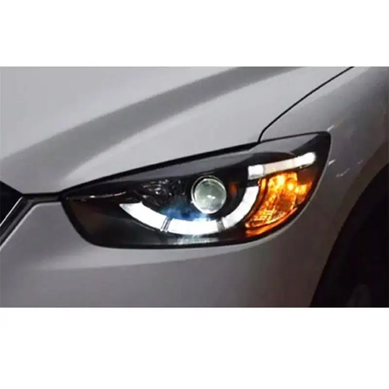 Дневные ходовые огни, стильные детали, Drl Luces Para, автомобильные фары, светодиодные фары, автомобильные фары в сборе 13 14 15 16 для Mazda CX-5