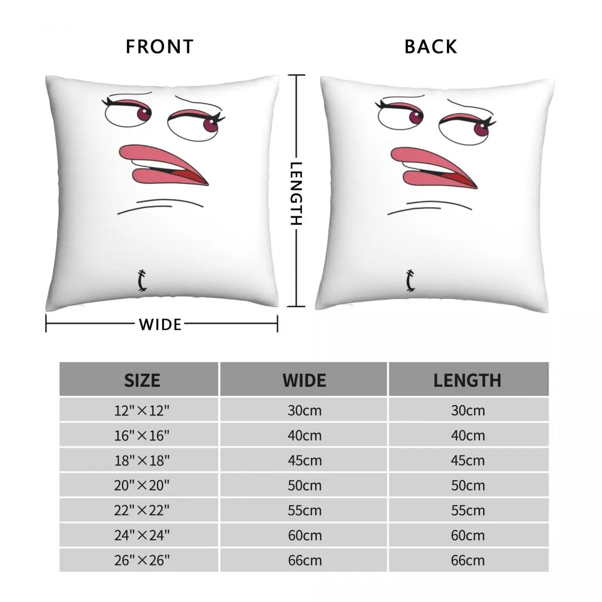 Gru Meme Face Square Pillowcase Polyester Linen Velvet Zip Decor Sofa  Cushion Cover