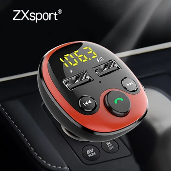 

FM Transmitter Aux Modulator Bluetooth Car Kit Car Audio MP3 Player 3.1A Quick Charge Dual USB Car Charger For Peugeot 407 208