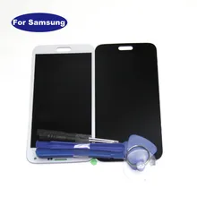 Для SAMSUNG Galaxy S5 SM-G900 SM-G900F G900 ЖК-дисплей дисплей кодирующий преобразователь сенсорного экрана в сборе