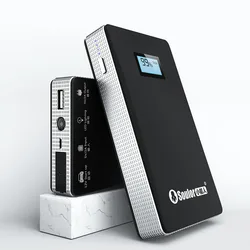 Arrancador de batería portátil para coche, dispositivo de arranque de 10800mAh, 12000mAh, 400A, cargador inalámbrico con pantalla LCD, martillo de seguridad