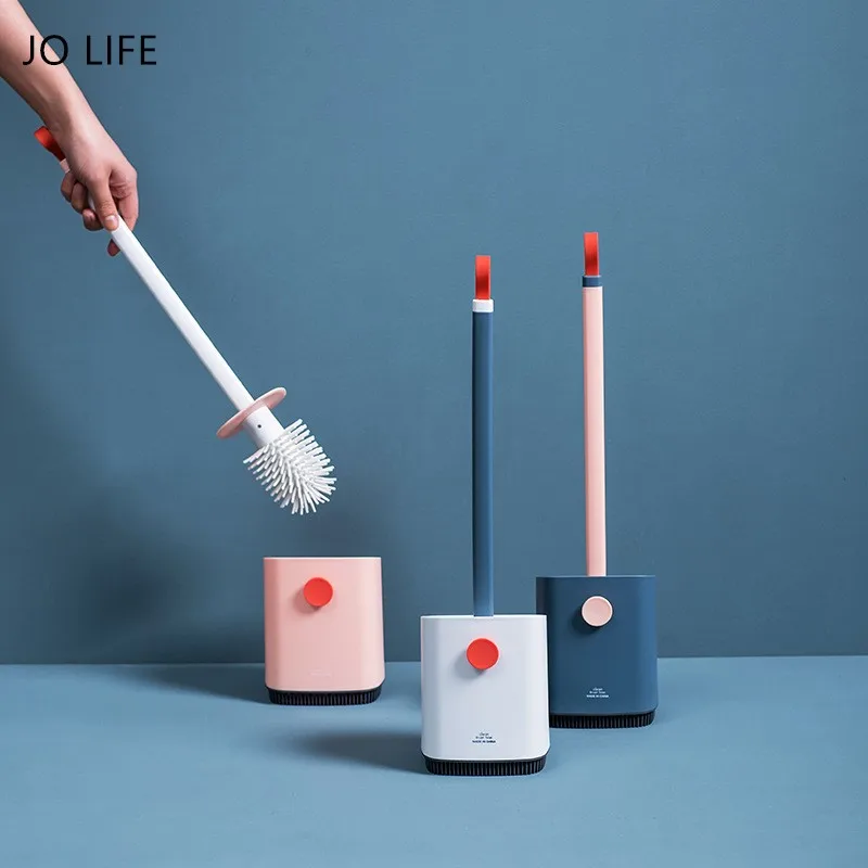 JO LIFE Nordic Toilet Brush Rubber Head Holder Cleaning Brush Toilet