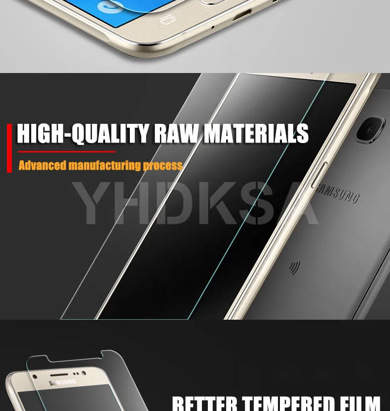 Закаленное Стекло на для samsung Galaxy A3 A5 A7 J3 J5 J7 Экран протектор для samsung A6 A8 A9 защитная пленка