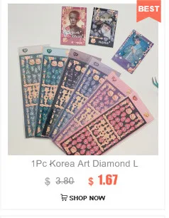 1Pc Ins Gradient Laser Rose Series Decoration Laser Stickers Scrapbooking Hand Account Cute Stationery Sticker School Suppliesr