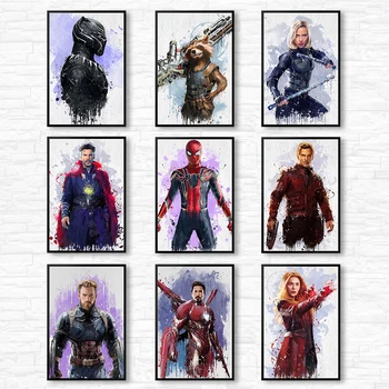 

Full Round Drill 5d Diy Diamond Painting "Watercolor Marvel Superhero" Embroidery Kit Cross Stitch Mosaic Home Decor Diamond Art