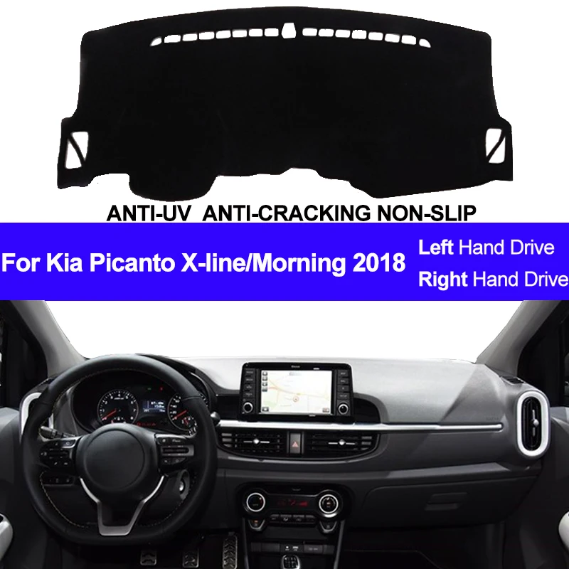 Car-Dashboard-Cover-For-Kia-Picanto-X-line-Morning-2018-Dash-Board-Dash-Mat-Pad-Carpet