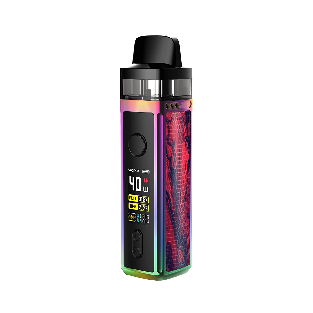 Rainbow Scarlet Комплект VOOPOO VINCI Pod, аккумулятор 1500 мА/ч и сменный картридж VOOPOO VINCI, емкость 5,5 мл, паровой комплект Voopoo Mod Pod - Цвет: Rainbow Scarlet