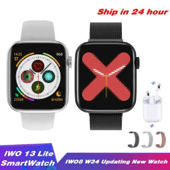 

IWO 13 Lite W35 Smart Watch 22mm Strap Change Phone Call ECG Heart Rate Waterproof Sprot Band IWO8 Lite W34 Updating Samrtwatch
