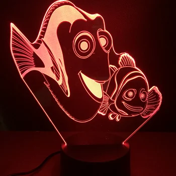 

Cartoon Led Table Lampfor Children Gift Finding Nemo Bedroom Lamp Kids Gift Touch Sensor 3D Nightlights Bluetooth Speaker