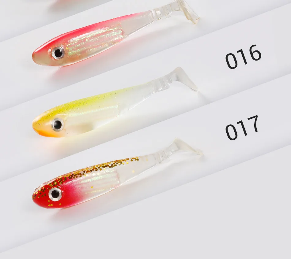 Noeby Weicher Silikon-Shad-Köder, 6 cm, 2,5 g, 9 cm, 8 g, 13 cm, 23 g, künstlicher weicher Köder, Froschschwanz, riechender Laser für Barsch, Hecht, Angelköder – Detail 8