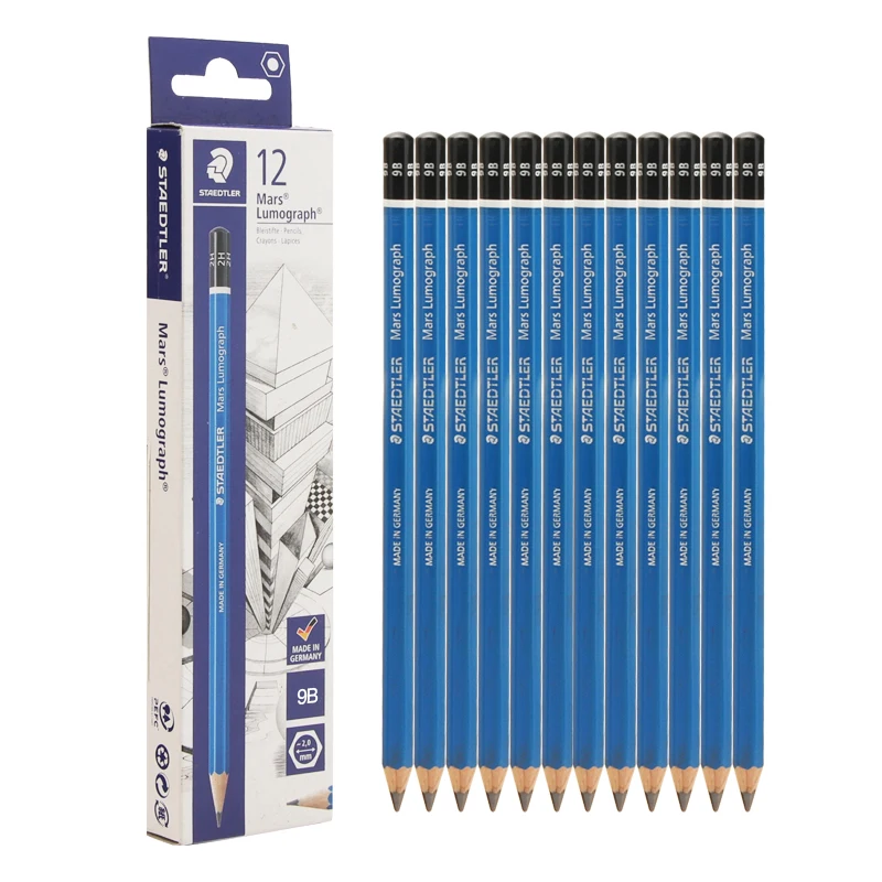 Staedtler 100B-4B potlood Mars Lumograph zwart, hardheidsgraad: 4B