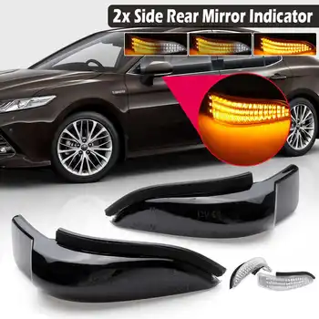 

Pair Flowing Turn Signal Light LED Side Wing Rearview Mirror Dynamic Indicator Blinker for Toyota CAMRY COROLLA YARIS VENZA