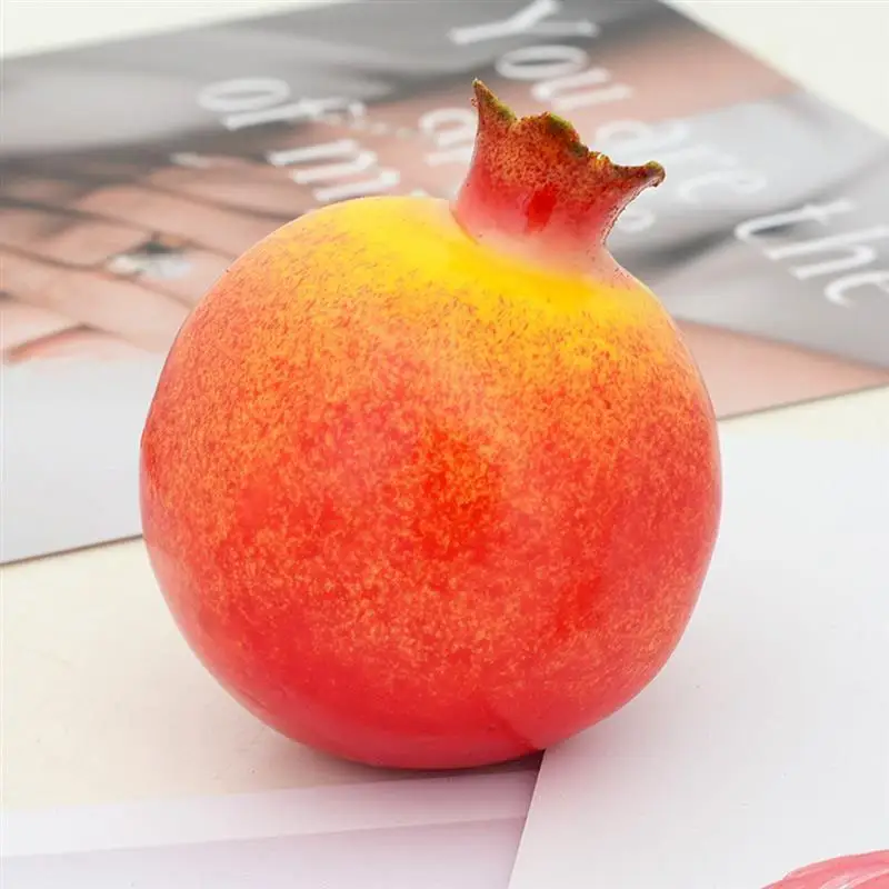 Искусственное яблоко поддельные фрукты моделирование оранжевый Орнамент Ремесло еда фотографии реквизит домашний лимон игрушечный миксер фрукты поставки