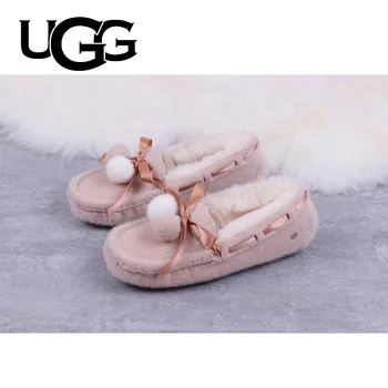 

Original Casual Loafers Shoes UGG 5612 Dakota Shoes Furry Fur Warm Winter Boots Shoes Flat Slip-on Snow For Women