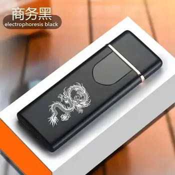 

10PCS/Lot Dragon totem Series Electronic Lighters Popular Windproof Touch Screen Sensor Men and Women Car Cigarette Accessories