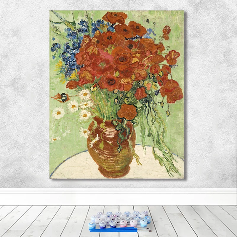 Картина по номерам художественная живопись по номерам ручная роспись Ван Гог работает отель дом коридор декоративная живопись - Цвет: 40341