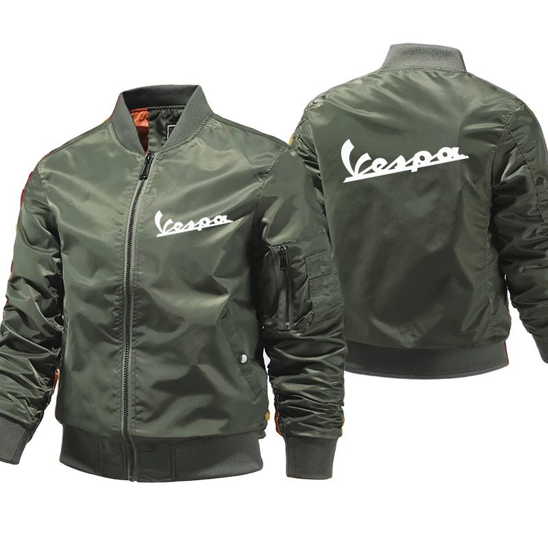 Мужская куртка-бомбер vespa куртка с принтом уличная одежда мужские зимние пальто