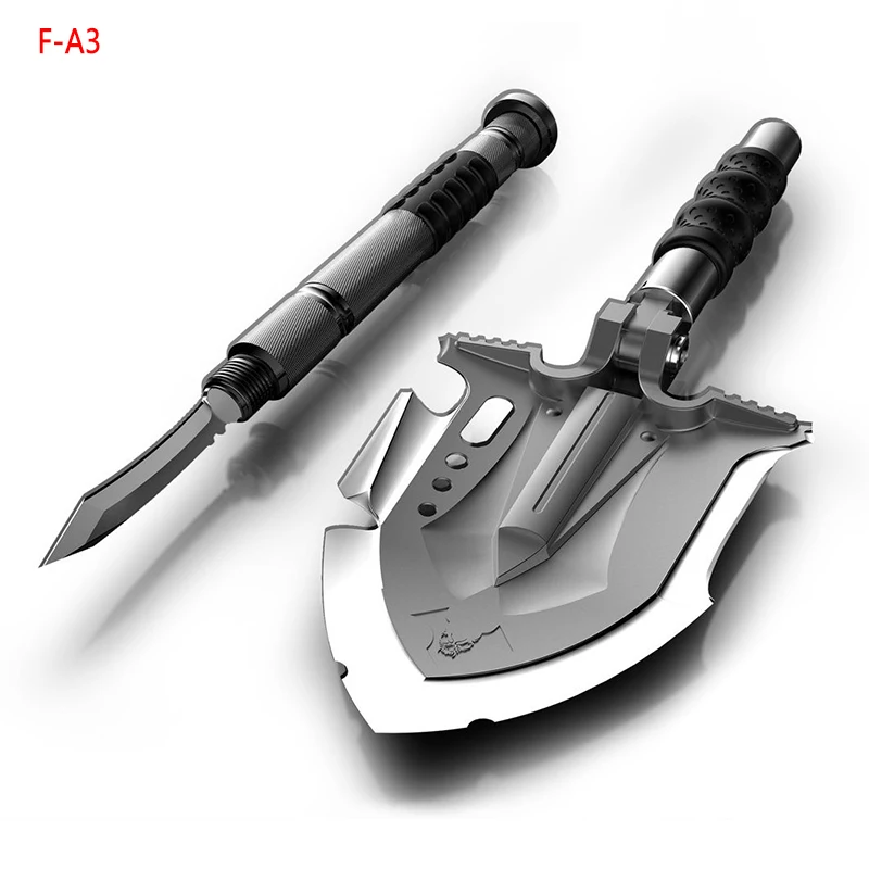 Camping Shovel Survival Shovel Military Portable Folding Multifunctional Mini Outdoor Spade Multi-functional Wild Equipment Tool