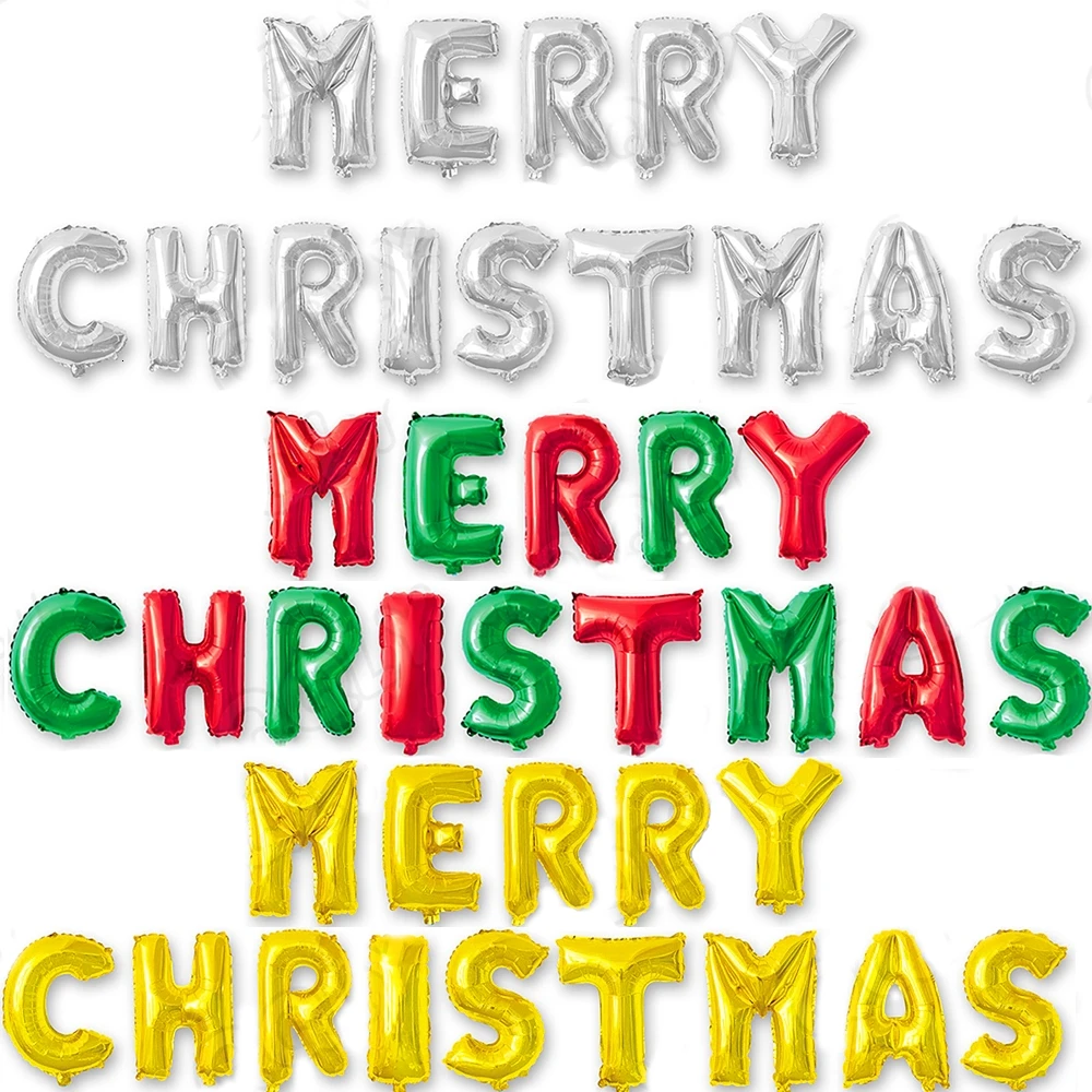 

16inch 2020 Happy New Year Balloons Gold Letter Christmas Decorations For Home Party