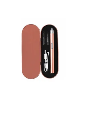 Mrosaa, 3 цвета, USB фонарик для взрослых, Ушная ложка, светящаяся, для чистки ушей, набор для ухода за ушами, инструменты для ухода за здоровьем - Цвет: Коричневый