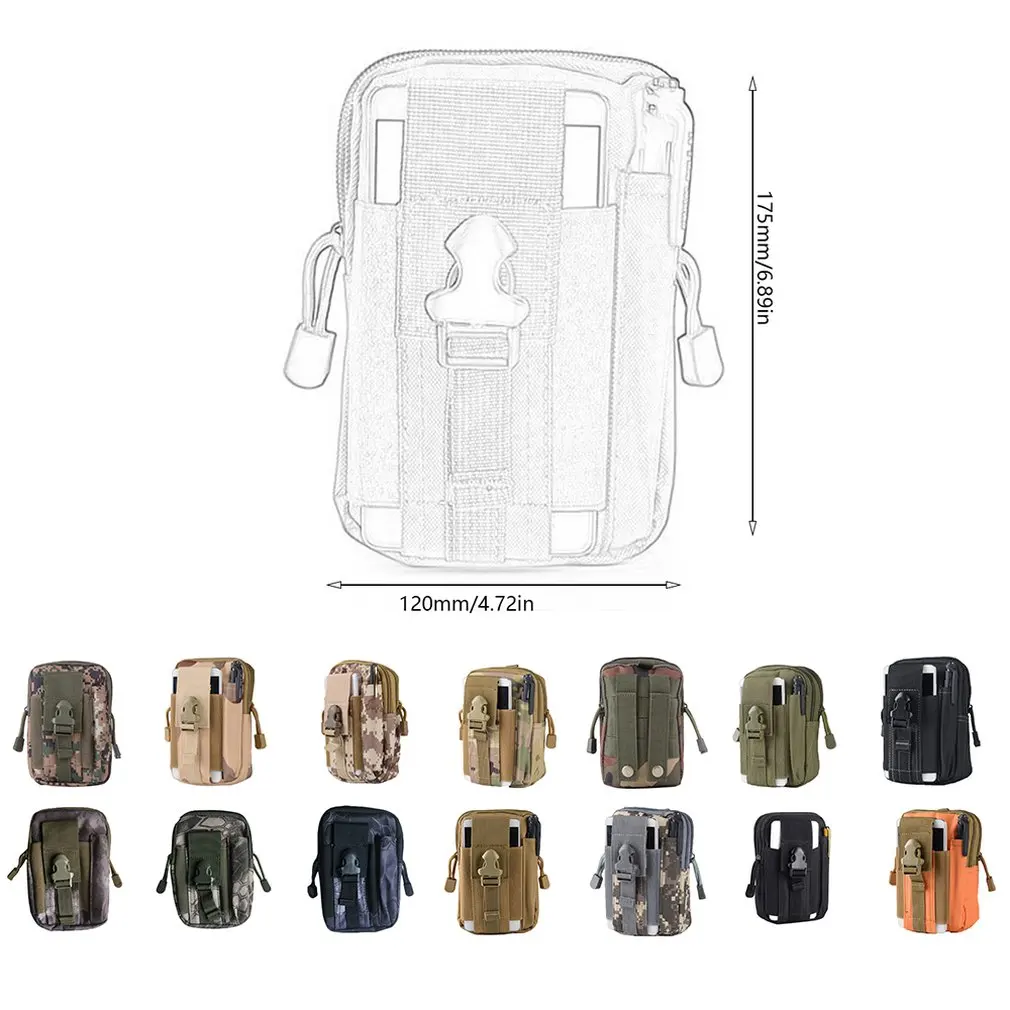 Спорт на открытом воздухе Molle тактический карманный мужской водонепроницаемый мобильный телефон сумка носить ремень сумка для бега