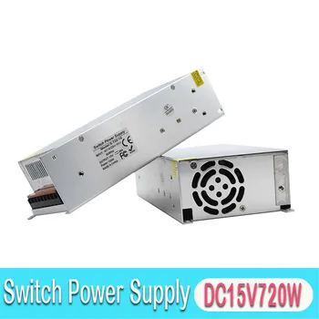 

Switch Power Supply 15V 48A 720W Driver for LED Lighting CNC CCTV Transformer 220V 110V AC to DC15V Output SMPS