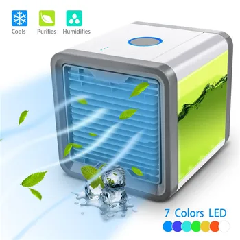 

Mini Household Air Conditioners USB Protable Light Conditioning Humidifier Purifier Desktop Mini Air Conditioners for Home