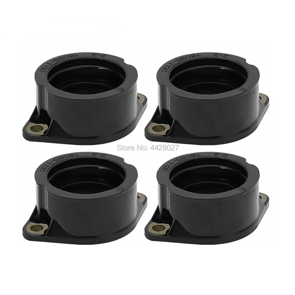 4Pcs 11-4853 16065-1135 Carburetor Carb Intake Manifold Boots For Kawasaki KZ1000 KZ1100