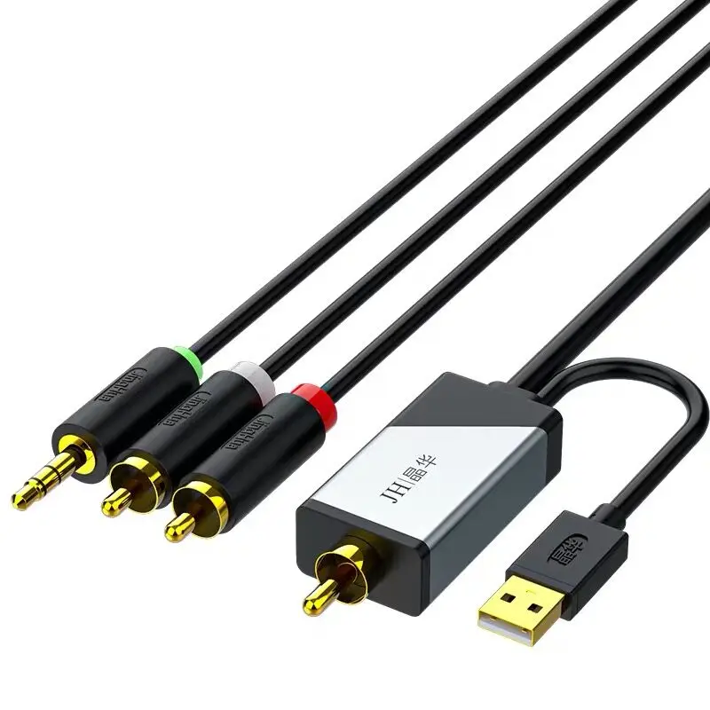 Toslink-Cable de Audio analógico Digital de fibra óptica, convertidor USB  Coaxial, AUX, SPDIF a 3,5mm + 2 clavijas RCA, para TV y PS4 - AliExpress