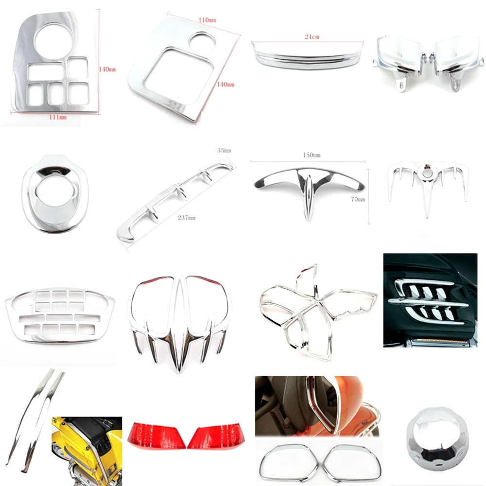 Motorcycle Fairing motorcycle accessories motorcycle fairing Motorcycle Chrome Fairing For HONDA Goldwing GL1800 2001-2011 ABS Plastic Chrome Modified Parts