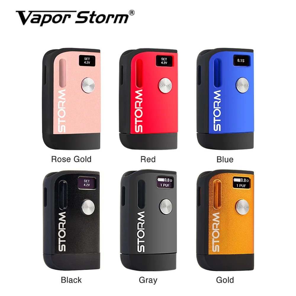 Оригинальный бокс мод Vapor Storm S1 VV с батареей 800 мАч и OLED экраном 0 49 дюйма вейп для