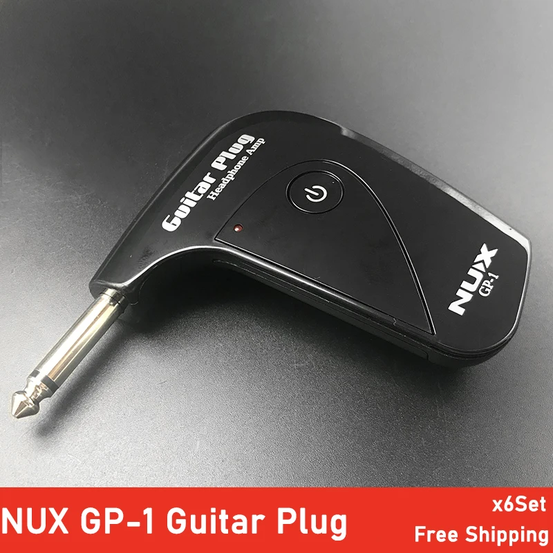6Set NUX GP 1 Portable Electric Guitar Amplifier Amp Mini Headphone Amp Built in Distortion Effect