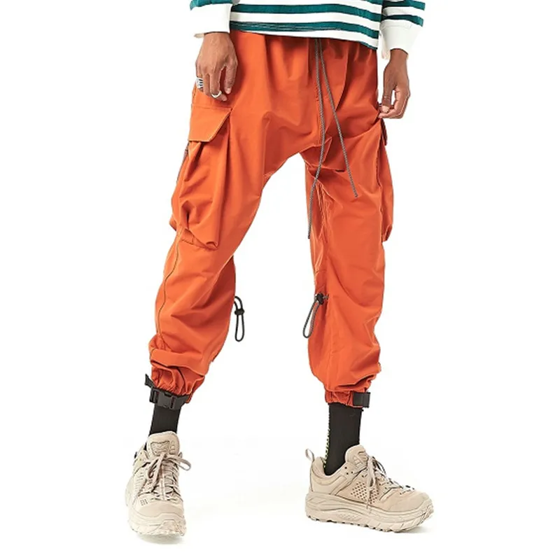 

City Where the Product Origional Multi-color Adjustable Loose-Fit Loose Pants Multi-pockets Men Ankle Banded Pants Popular Brand