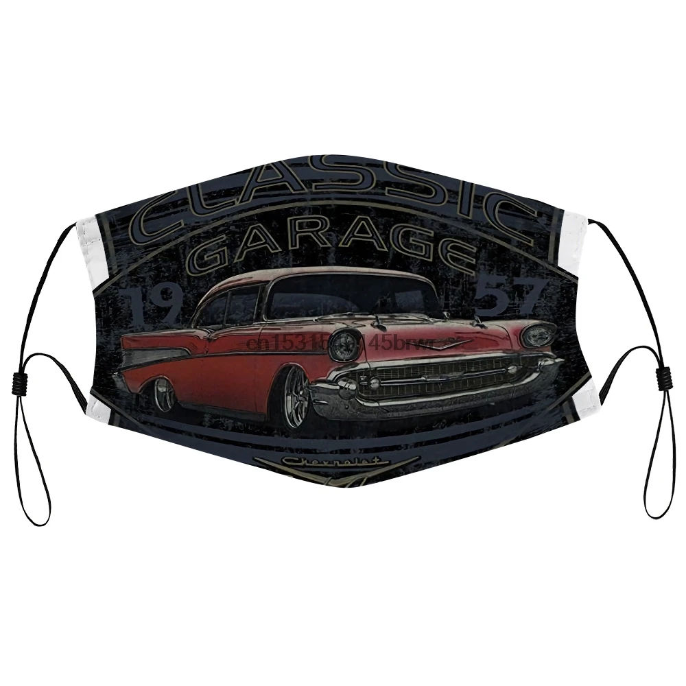 Пылезащитная маска с фильтром 1957 Chevy Bel Air Classic Garage GM Мужская Американская для лица