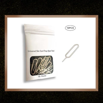 

10pcs Slim Sim Card Tray Pin Eject Removal Tool Needle Opener Ejector for Most Smartphone For Samsung Galaxy Xiaomi iPhone