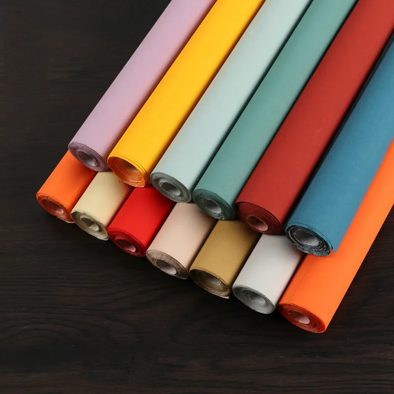 Douradas Finas 34*138cm Papel Especial com Pincel Chinês Metade Maduro douradas finas 34138cm papel especial com pincel chines metade maduro 03