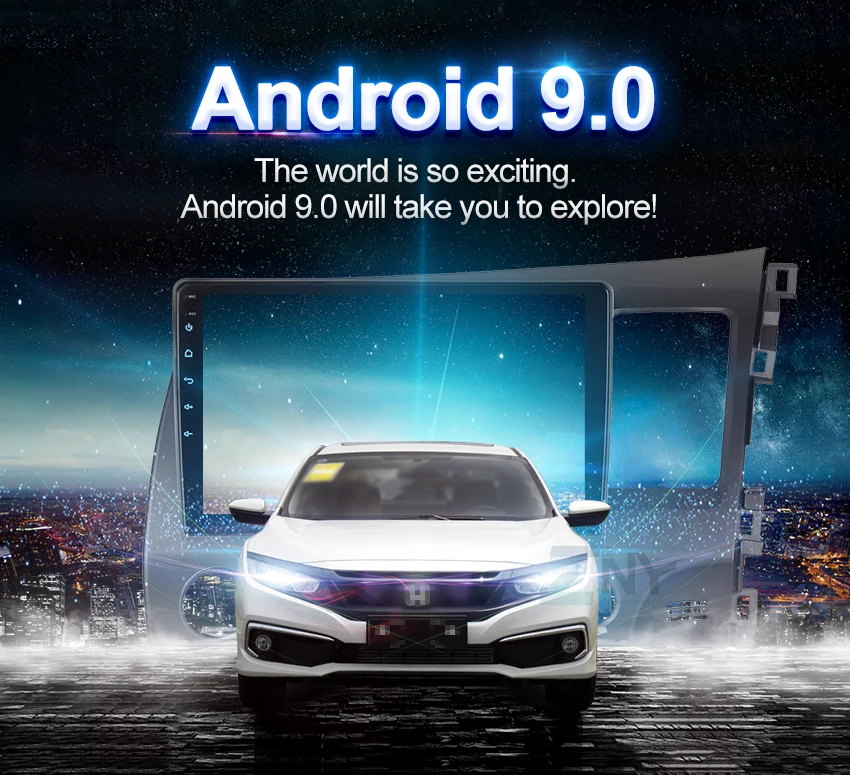 10," ips 2.5D Топ дисплей Android 9 Carplay для RHD Honda Civic 2006 2007 2008 2009 2010 2011 навигационный GPS радиоприемник DSP аудио TDA7850