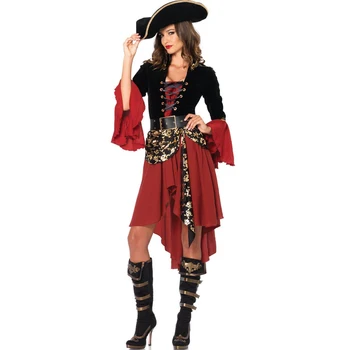 

Fancy Cruel Seas Pirate Captain Cosplay Costume Dress Clothing Sexy Halloween Adult Female Women Material Item Type Source Chara