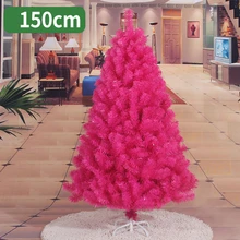 150 см Рождественская елка розовая роза красная искусственная Рождественская елка украшения Рождественские украшения для рождественские украшения для дома