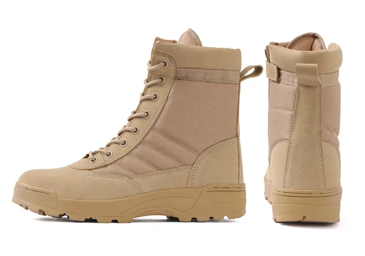 Tactical Military Boots Men Boots Special Force Desert Combat Army Boots Outdoor Hiking Boots Ankle Shoes Men Work Safty Shoes
