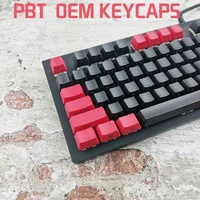 red laser 104 IDOBAO Oem Profile Side Printed Pbt Keycaps Black And Red Color For ANSI Mechanical Gaming Keyboard Keys Laser Printing Font (1)